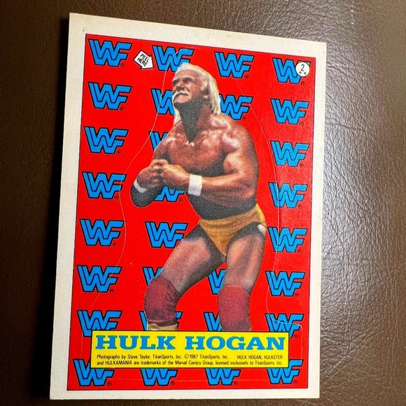 1987 Topps WWF Stickers Hulk Hogan #2